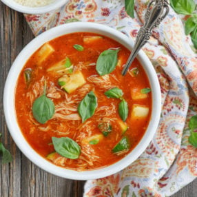 Italian Chicken Tomato Soup by ashley of myheartbeets.com
