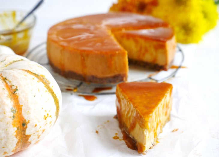 instant pot pumpkin cheesecake by ashley of myheartbeets