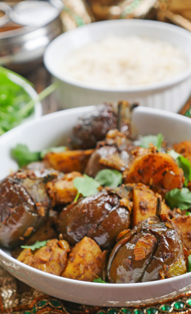 Instant Pot Achari Aloo Baingan (Potato and Eggplant in Pickling Spices