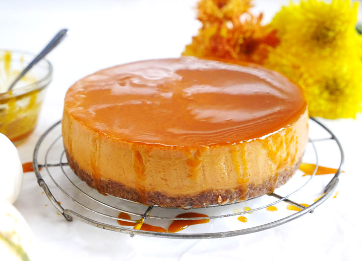 instant pot pumpkin cheesecake by ashley of myheartbeets