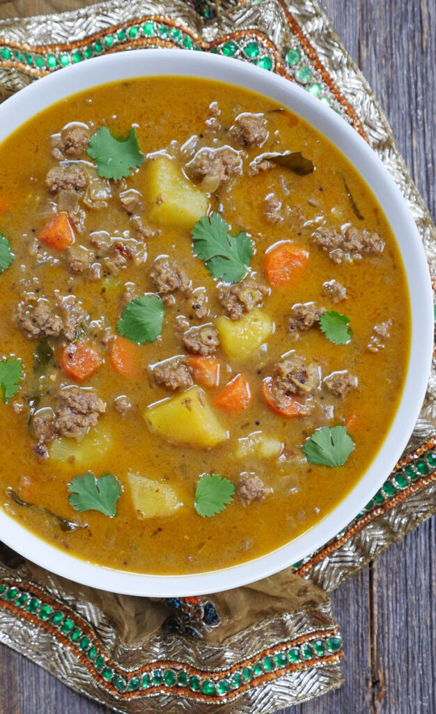 Indian Ground Beef Coconut Curry | My Heart Beets