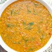 instant pot dill dal (dill leaves and lentils)