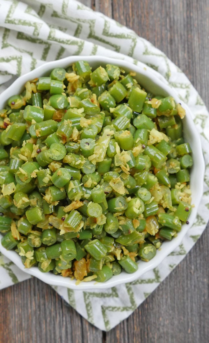instant pot green bean thoran