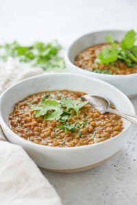 Instant Pot Brown Lentil Curry (Whole Masoor Dal) | My Heart Beets