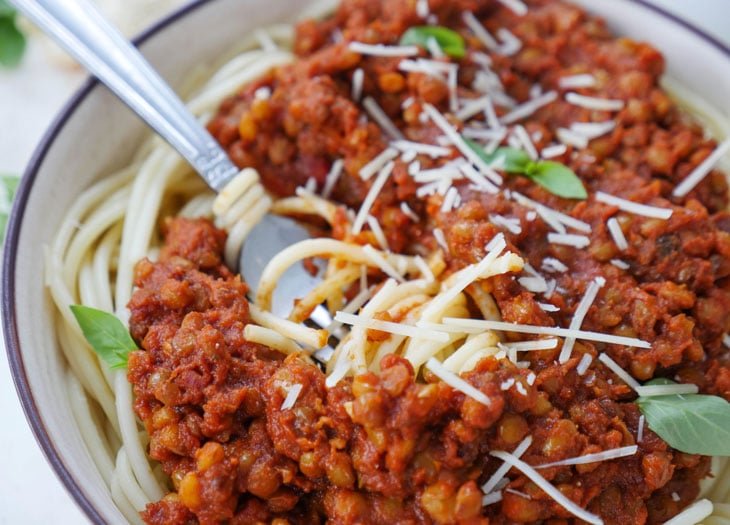 instant pot vegan "meat" sauce for spaghetti