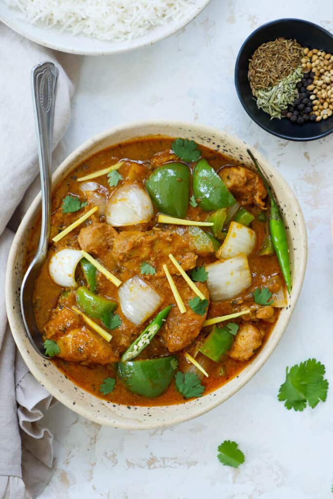 IP Chicken Karahi Recipe (Kadai Chicken) My Heart Beets