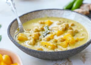 Kerala Ripe Mango Curry with Chickpeas | My Heart Beets