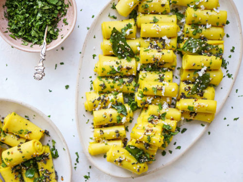 Instant Pot Khandvi