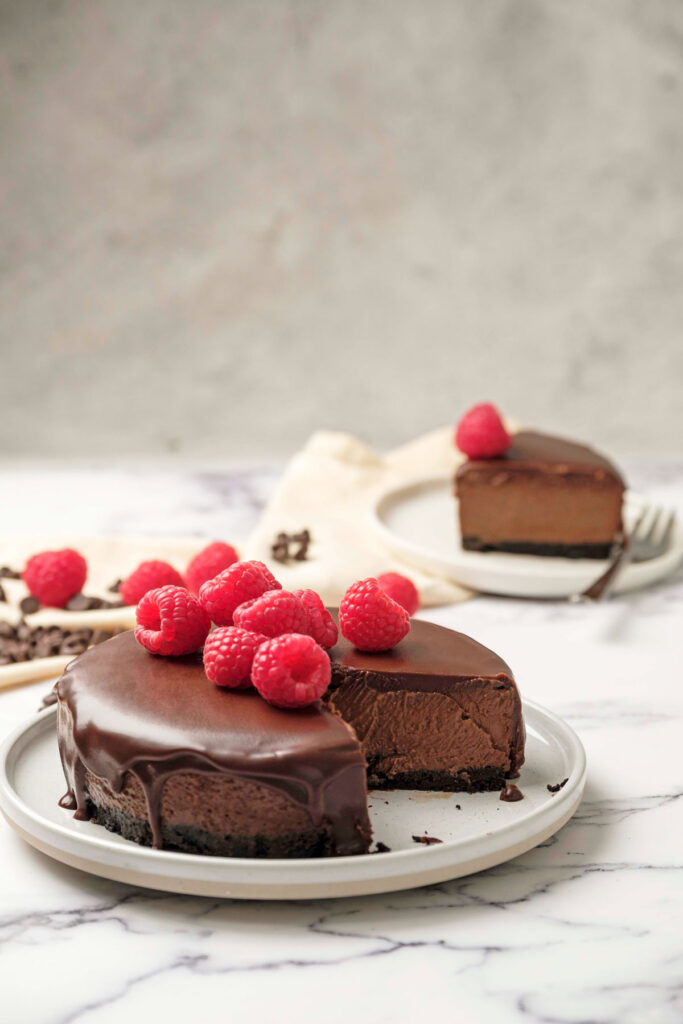 Instant Pot Chocolate Cheesecake | My Heart Beets